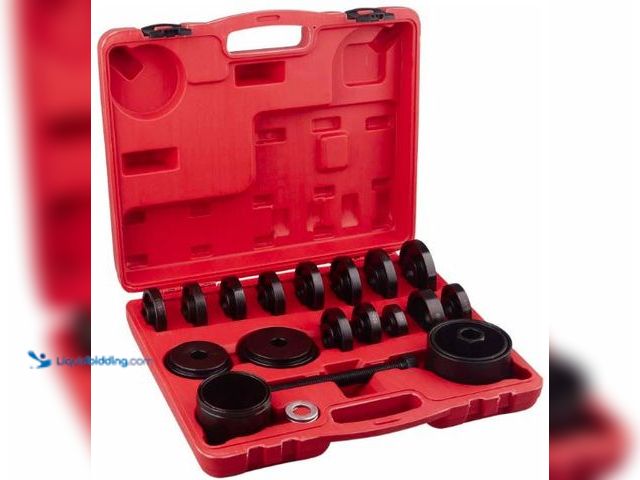 Lot 49-5436307 - 23pcs FWD Front Wheel Drive Bearing Removal Tool, Wheel Bearing Press Kit Bearing Adapters Bearing I...