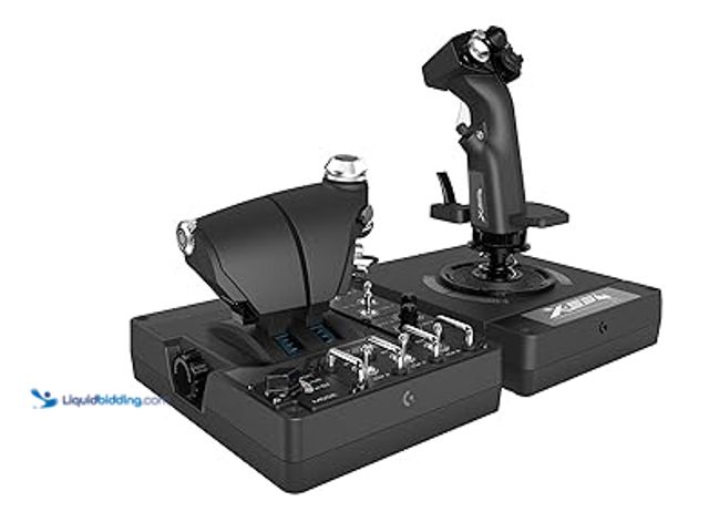 Lot 49-5411648 - Logitech G X56 H.O.T.A.S Throttle and Joystick Flight Simulator Game Controller, 4 Spring Options, +...