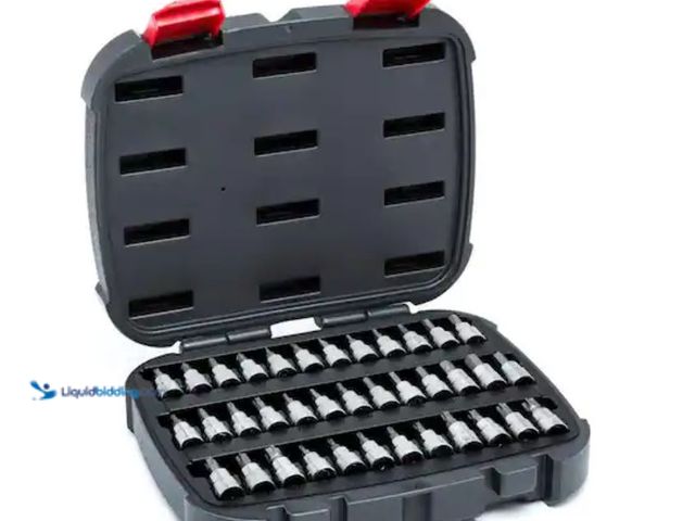 Lot 49-1623856 - Husky 3/8 in. Drive Master Bit Socket Set (37-Piece), Model # H3DBS37PC, Slightly used. (NOTE: Missi...