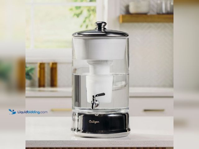 Lot 49-1557325 - Culligan ZeroWater Filtration Pitcher, 40 Cup Glass Dispenser, Filters lead, forever chemicals, and ...