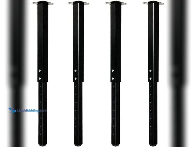 Lot 49-5416555 - QLLY Adjustable Square Table Leg, 24-40 inch, 60-100cm, Home Office Custom DIY Table Legs, Furniture...