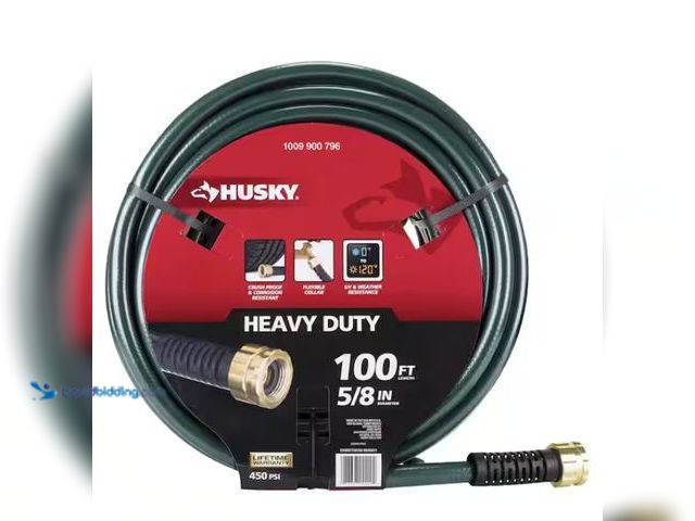 Lot 49-5538799 - Husky
5/8 in. x 100 ft. Heavy-Duty Hose Unused