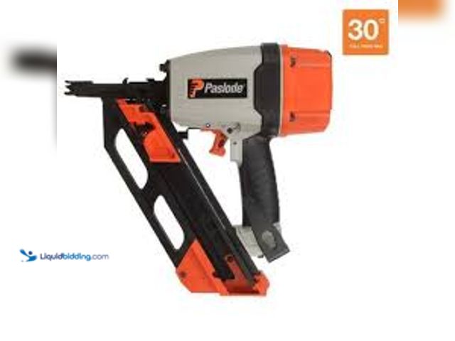 Lot 49-5488266 - Paslode Pneumatic 3-1/4 in. 30 Degree Air Corded Compact Framing Nailer. Model # 513000 Unused