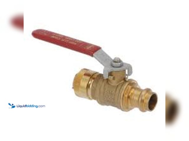 Lot 49-5489369 - QTY 2 - Viega ProPress 1/2 in. Press x 3/4 in. Hose Zero-Lead Bronze and Brass Ball Valve. Model # 2...