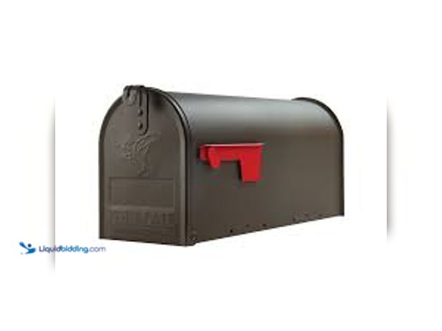 Lot 49-5435528 - Architectural Mailboxes Elite Bronze, Medium, Steel, Post Mount Mailbox and Architectural Mailboxes ...