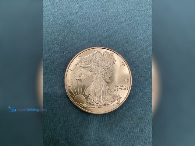 Lot 49-911554 - New Lot of 2 Walking Liberty Design 1 ounce .999 fine copper bullion rounds.
