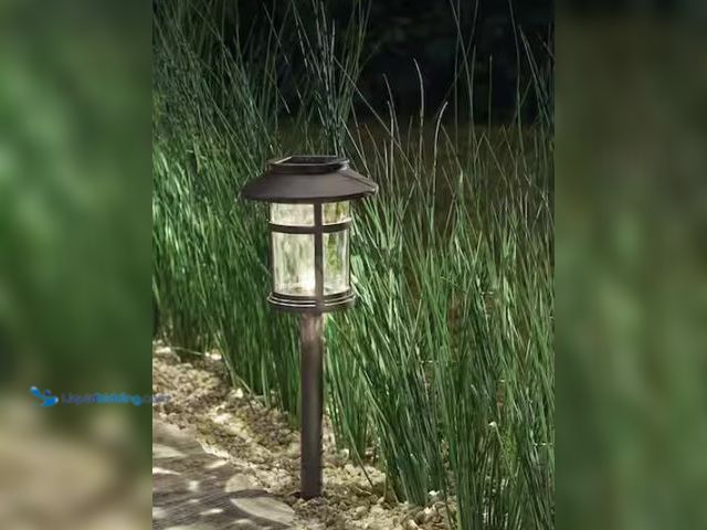 Lot 49-1578225 - Lot of (6) Hampton Bay Duncan 10 Lumen Bronze LED Weather Resistant Outdoor Solar Path Light with Pl...