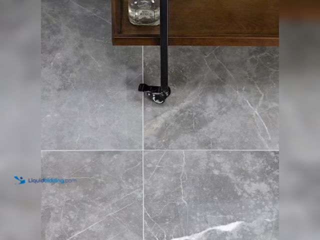 Lot 49-2025017 - Approx. (341) sq. ft. of Ivy Hill Tile Marmo Gray 23.62 in. x 23.62 in. Polished Marble Look Porcela...