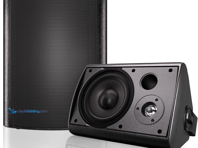 Lot 49-5543375 - Herdio 6.5 Inches Outdoor Bluetooth Speakers Waterproof with Powerful Bass,Wall Mount Speakers Wired...