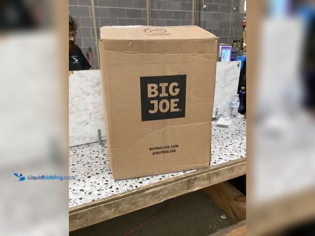 Lot 49-3531447 - Big Joe Red Bean Bag Chair Item is used.
