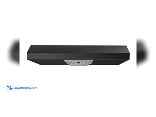 Lot 49-5553441 - Vissani Arno 30 in. 240 CFM Convertible Under Cabinet Range Hood in Black with Lighting and Charcoal...