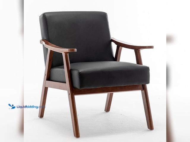 Lot 49-1550419 - US Pride Furniture Cedrice 26.37" Wide Faux Leather Accent Chair, Model # B0C21B7Q34, Unused.  Ref#A...