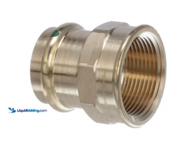 Lot 49-1534690 - Viega ProPress 1-1/4 in. Press x 1-1/4 in. FPT Zero-Lead Bronze Adapter (5-pack), Model # 79350, Unu...