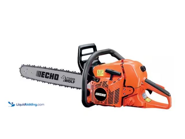 Lot 49-1622448 - ECHO 20 in. 59.8 cc Gas 2-Stroke Rear Handle Timber Wolf Chainsaw, Model # CS-590-20, Slightly used,...