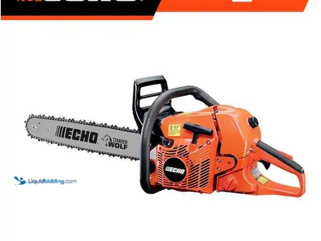 Lot 49-1568805 - ECHO 20 in. 59.8 cc Gas 2-Stroke Rear Handle Timber Wolf Chainsaw Model # CS-590-20, Unused  Ref#SR0...