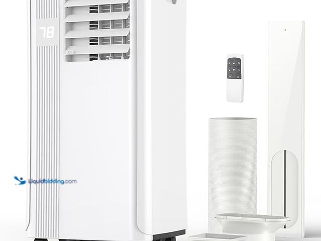 Lot 49-3466004 - Portable Air Conditioners - 2024 Upgraded 10000 BTU Portable AC for Room up to 450 Sq. Ft, 3 in 1 AC...