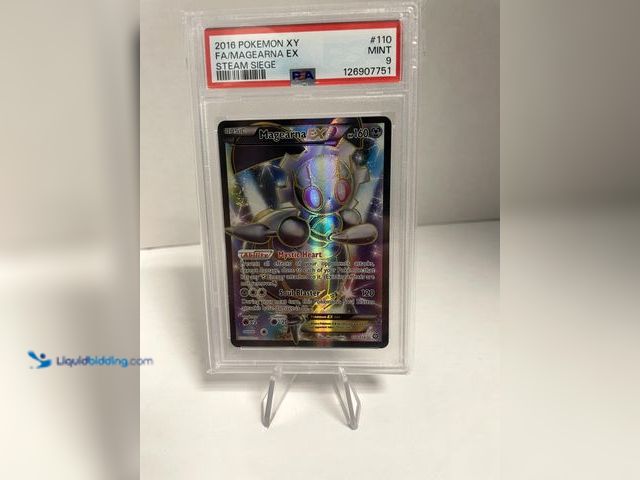 Lot 49-910532 - 2016 Pokemon Magearna EX Steam Siege Full Art #110 PSA 9. Ref:COINS0723