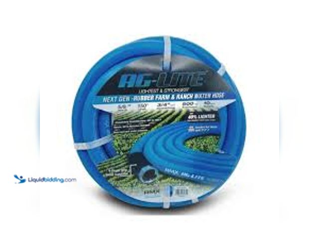 Lot 49-5415004 - AG-LITE 5/8 in. x 150 ft. Heavy-Duty Rubber Water Hose. Model # AL58150. Unused
