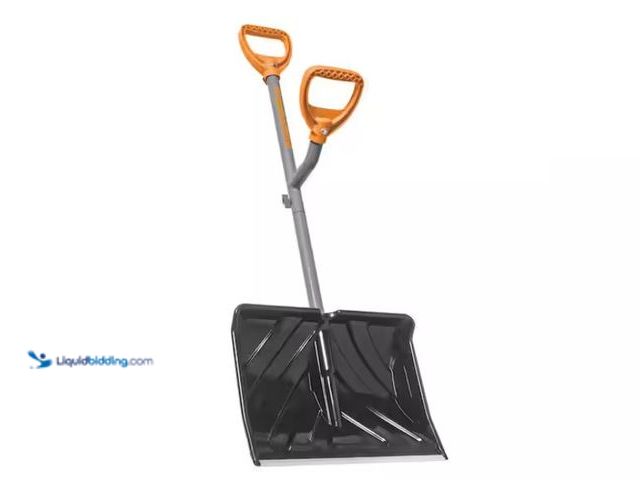 Lot 49-3470873 - Ergieshovel 48 in. Steel Shaft Impact Resistant Snow Shovel with Aluminum Wear Strip and Ergonomic S...