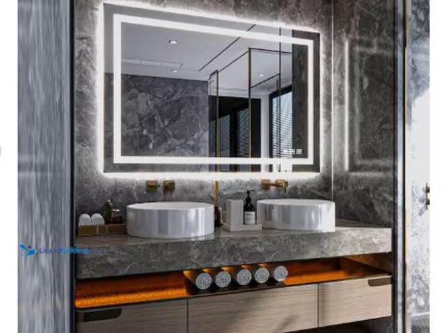 Lot 49-2004671 - TOOLKISS 60 in. W x 40 in. H Rectangular Frameless LED Light Anti-Fog Wall Bathroom Vanity Mirror wi...