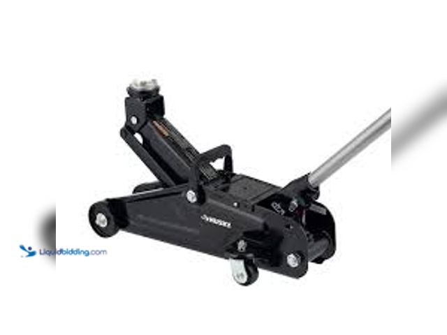 Lot 49-5488286 - Husky 2-Ton Hydraulic Trolley Car Jack. Model # HPL4136-VT. Used