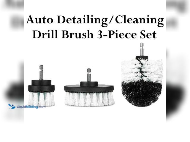 Lot 49-3435013 - Auto Detailing/Cleaning Drill Brush 3-Piece Set (Drill NOT Included) - NEW - Designed for auto detai...