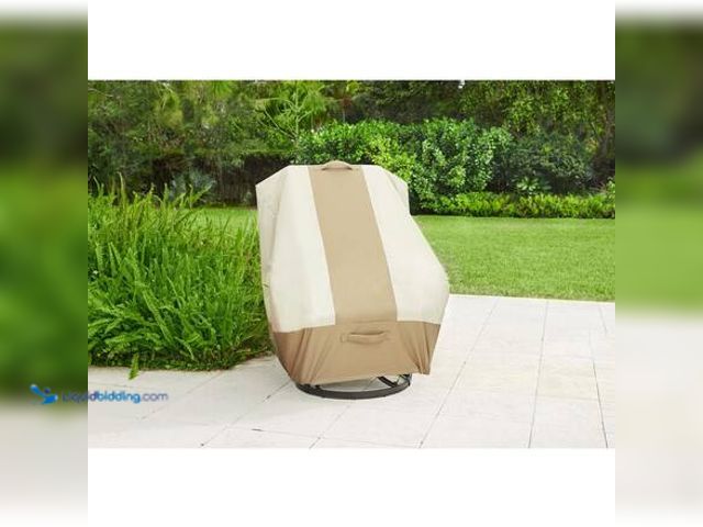 Lot 49-3565217 - qty 2 - Hampton Bay High Back Outdoor Patio Chair Cover Model # 517938-C unused