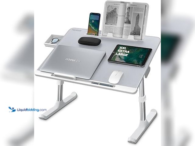 Lot 49-5438127 - NEARPOW XXL Bed Table Desk for Laptop and Writing, Adjustable Computer Tray Laptop Stand for Bed or ...