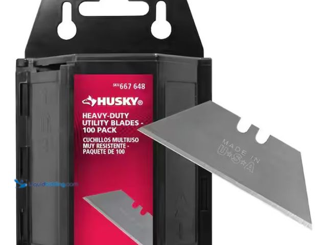 Lot 49-1519197 - (7) Husky Heavy-Duty Utility Blades Dispenser (100-Pack), Model # HKHT19057, New, OTV.  Ref#HDPA0717