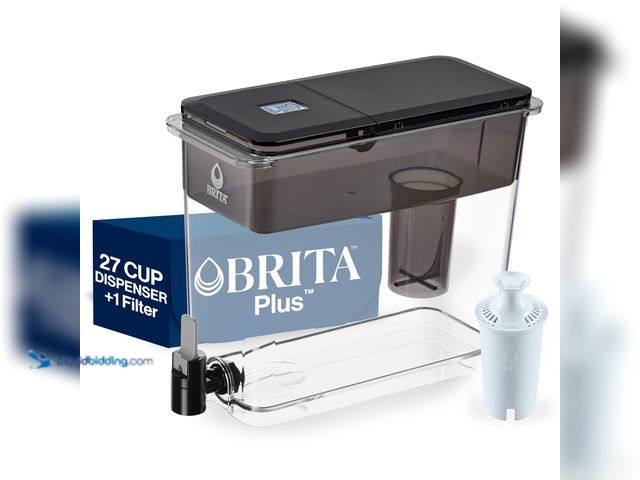 Lot 49-3514505 - Brita UltraMax Large Water Dispenser with 1 BritaPlus Filter, 27 Cup capacity, Black . Unused