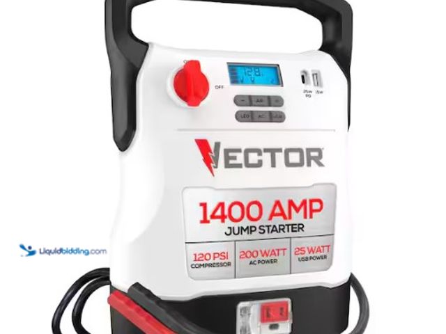 Lot 49-2004472 - VECTOR 1400 Amp Jump Starter, Compressor, USB and AC Power , 
Model # VECJ14C, Unused, Has charger,...