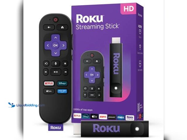 Lot 49-5581996 - Roku Streaming Stick 2025-HD Roku Streaming Device for TV with Voice Remote Model # 3840R NEW