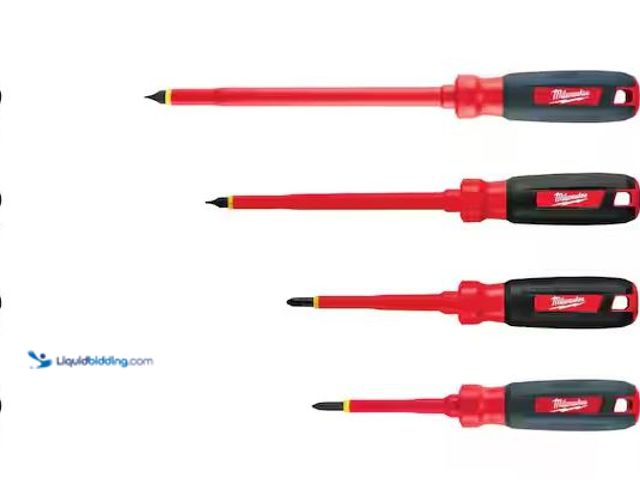 Lot 49-3530415 - Milwaukee
1000-Volt Insulated Screwdriver Set and Pouch (4-Piece) Internet # 204221764
Model # 48-...