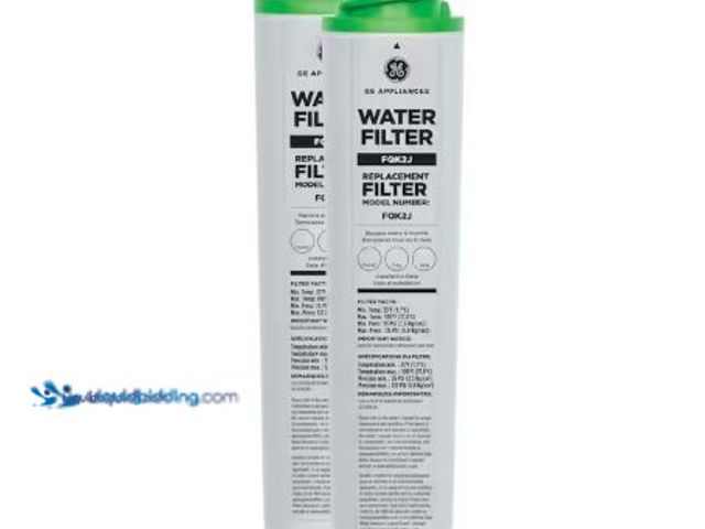 Lot 49-5575054 - GE Dual Flow Drinking Water Replacement Filter Set. Model #FQK2J. Unused