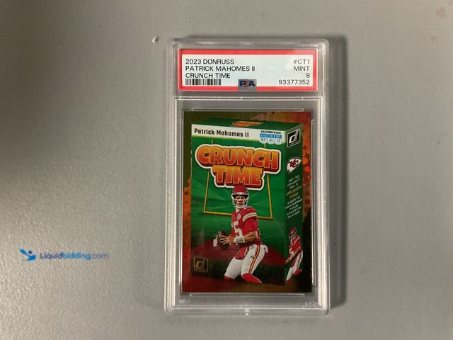 Lot 49-1505208 - COLLECTIBLE WOW GRADED CARD! 2023 DONRUSS PATRICK MAHOMES CRUNCH TIME #CT1 PSA 9 MINT AMAZING CARD F...
