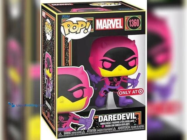 Lot 49-5411518 - Funko Pop! Lot includes: Funko Daredevil Pop! Vinyl Bobblehead Figure, Marvel, Glows in Blacklight, ...