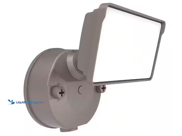 Lot 49-1576547 - HALO 150-Watt Equivalent, 3000 Lumen, Integrated LED, Dusk to Dawn Flood Light, Bronze Model # FGS30...