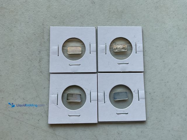 Lot 49-1804334 - LOT OF 4 1 GRAM FINE SILVER BARS.