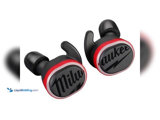 Lot 49-5544427 - Milwaukee REDLITHIUM USB Bluetooth Jobsite Ear Buds. Model # 2191-21. NO charging cord. Unused