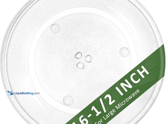 Lot 49-3531119 - 16 1/2 inch Microwave Glass Plate Replacement for Glass Turntable F06014M00AP Compatible with G-E WB...
