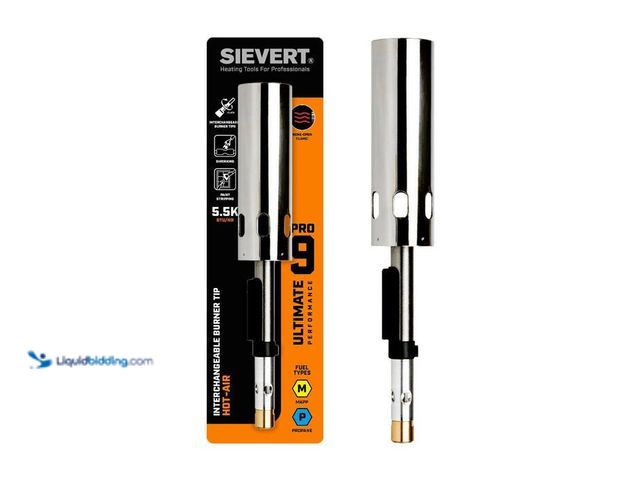 Lot 49-2024129 - SIEVERT
Pro 9 Interchangeable Hot-Air Burner Tip (Fuel Not Included). Model # 890801. MSRP $35. New...
