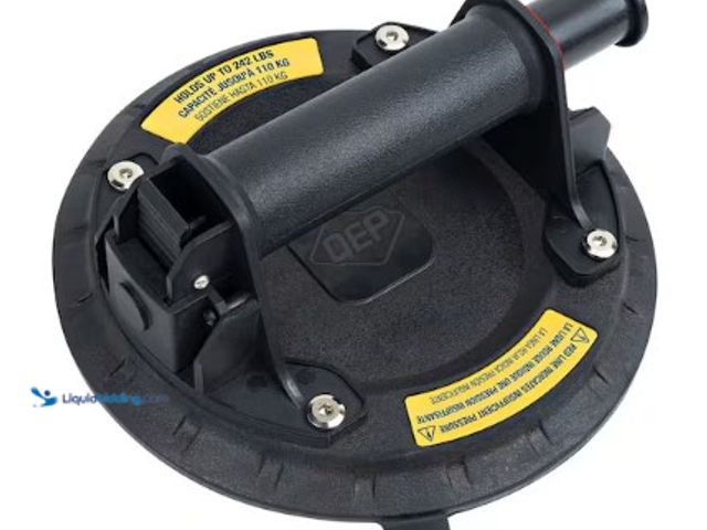 Lot 49-3615807 - QEP 8 in. Vacuum Pump Suction Cup for Large Format Tile, with 242lb. Lifting Capacity, Model # 75021...