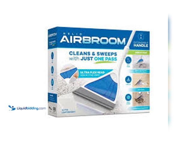 Lot 49-5485782 - Helio AirBroom - As Seen on TV - Broom - 12 in. Model #754502052400. New