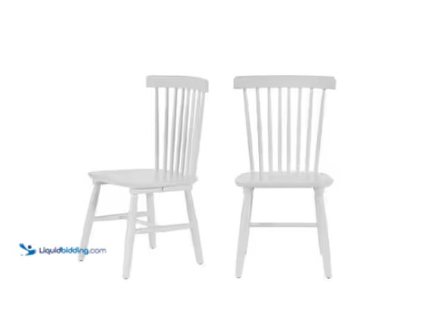 Lot 49-5538889 - StyleWell
White Wood Windsor Dining Chair (Set of 2). Unused with attachments,