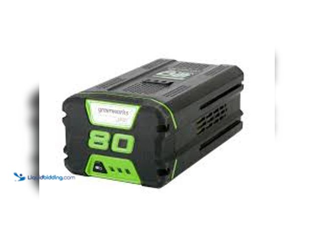 Lot 49-3563436 - Greenworks Pro 80 -Volt, 4 Ah 1 -Pack Lithium Ion (Li-ion) Battery Model :BAB727 Used. No charger