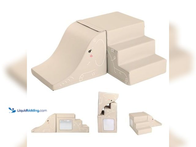 Lot 49-3432167 - LORAIA Non-toxic foam climbing blocks for toddlers - 13'' vegan leather baby climbing blocks - High-...