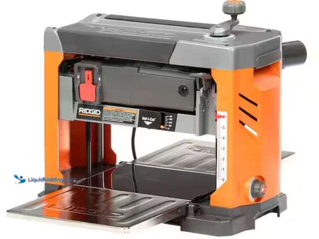 Lot 49-3470866 - RIDGID 15 Amp Corded 13 in. Thickness Corded Planer, Model # R4331, Unused, Unable to test.  Ref#SB1...