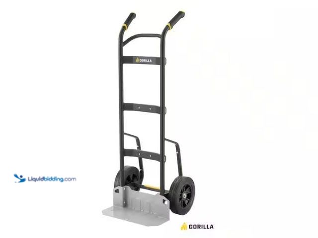 Lot 49-1549246 - Gorilla 1,000 lbs. Capacity Steel Hand Truck with Multi-Grip Power Handle, Wide Load Toe Plate Super...