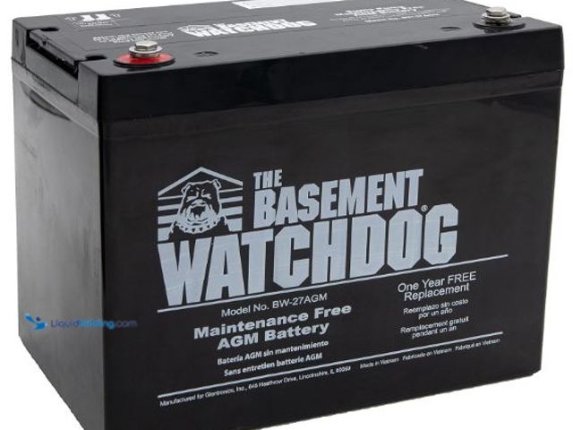 Lot 49-3464311 - THE BASEMENT WATCHDOG Model BW-27AGM Maintenance Free (AGM) Sump Pump Battery, Model# B077XL42DJ, Un...