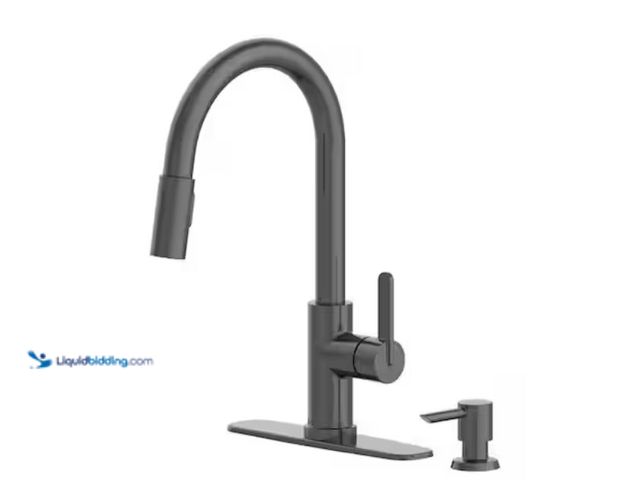 Lot 49-2020530 - Glacier Bay Paulina Single-Handle Pull-Down Sprayer Kitchen Faucet with TurboSpray, FastMount, Soap ...